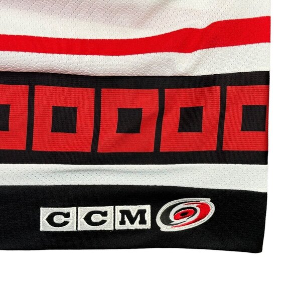 CCM White and Red Hockey Jersey - Picture 4 of 9